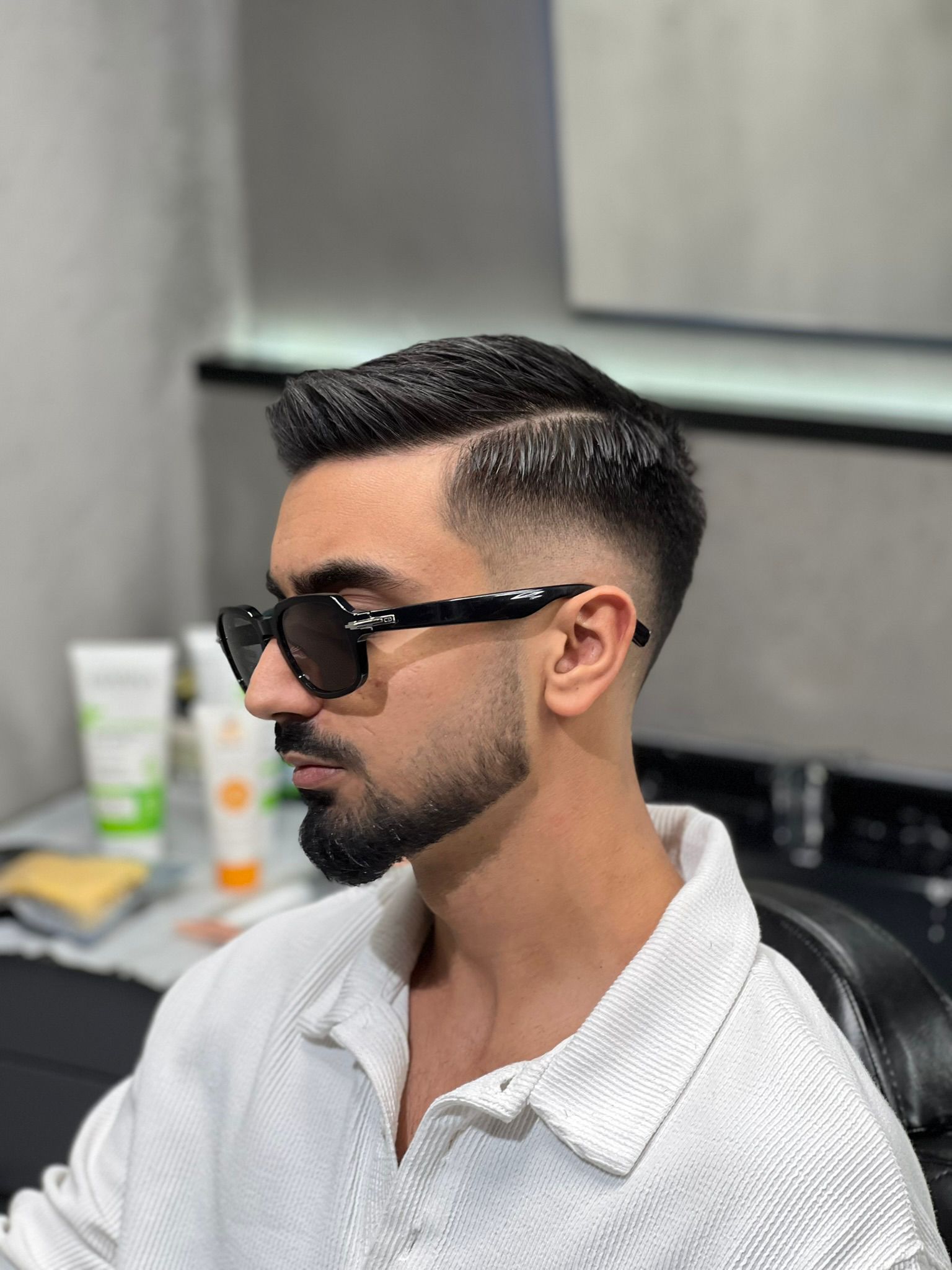Classic Slick Fade with Beard